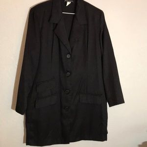 Wear Abouts extra long blazer, Black, Size BO